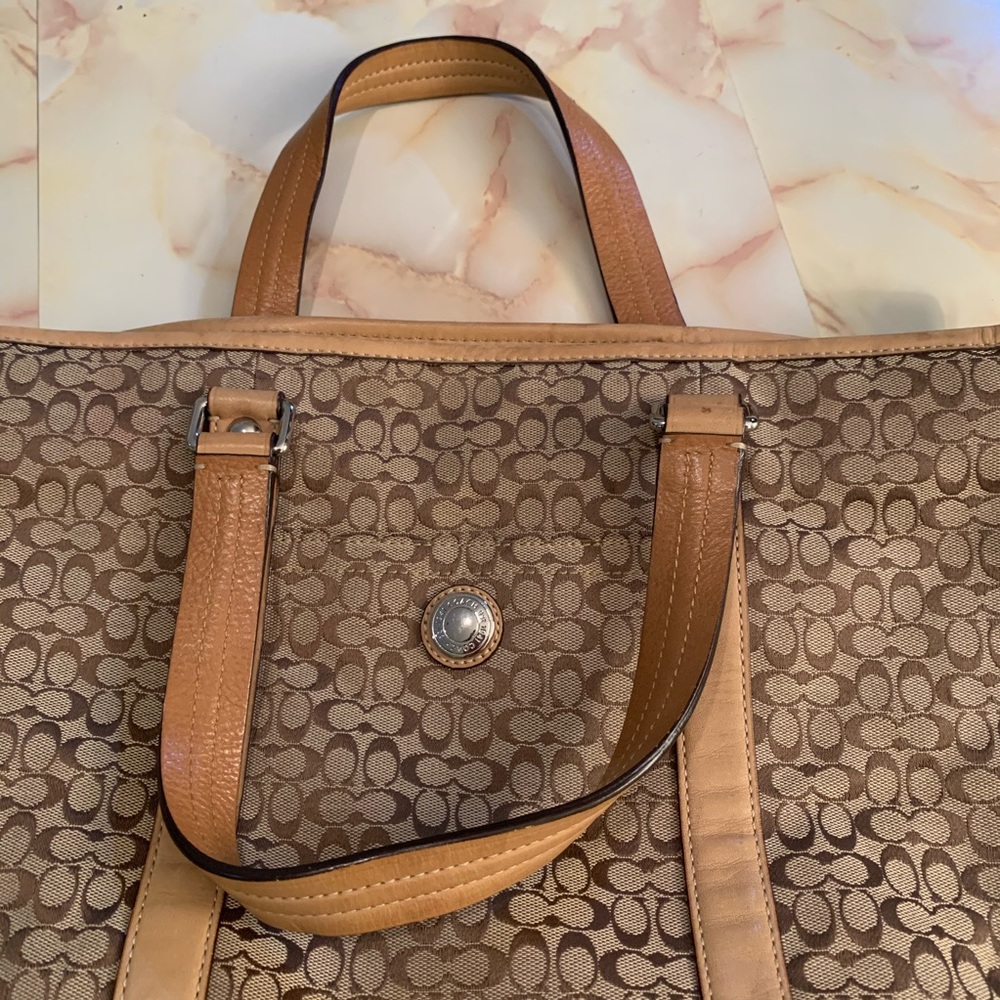 β¦οΈπ¦π’ππβ¦οΈ VTG coach large shoulder tote bag - Picture 4 of 16